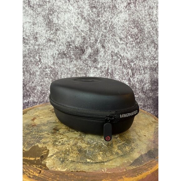 Beats by Dr Dre Soft Shell Monster Headphone Zip Case Black Carrying Travel - Picture 6 of 11